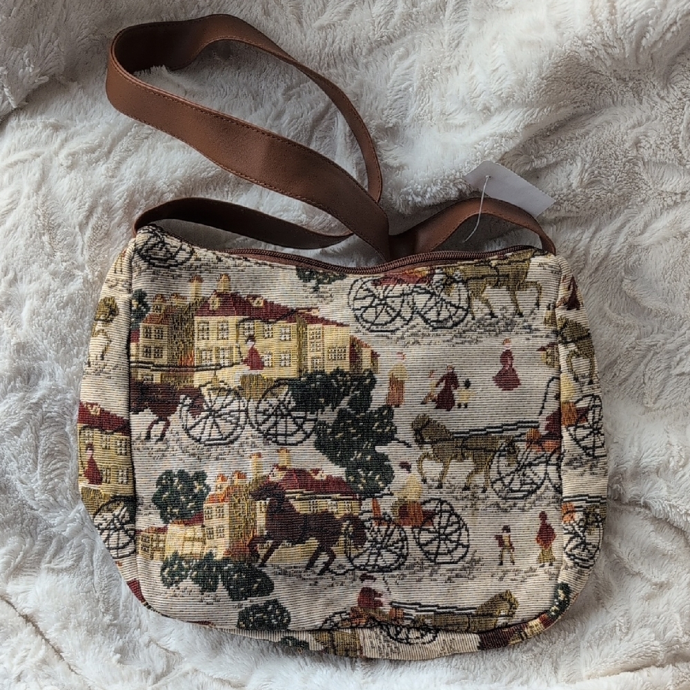 Vintage Tapestry Shoulder Bag